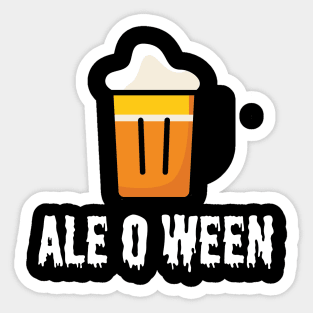 Ale o ween Sticker